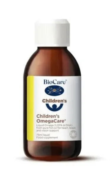 Maisto papildas BioCare Children’s OmegaCare® žuvų taukai vaikams 75ml