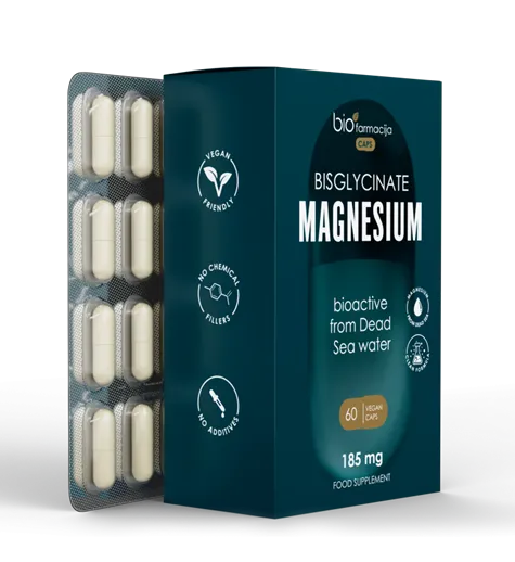 Maisto papildas Biofarmacija CAPS BISGLYCINATE MAGNESIUM 185mg kapsulės N60
