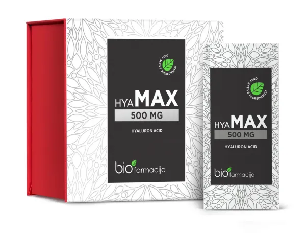 Maisto papildas HyaMAX 500mg pakeliai 1g N28