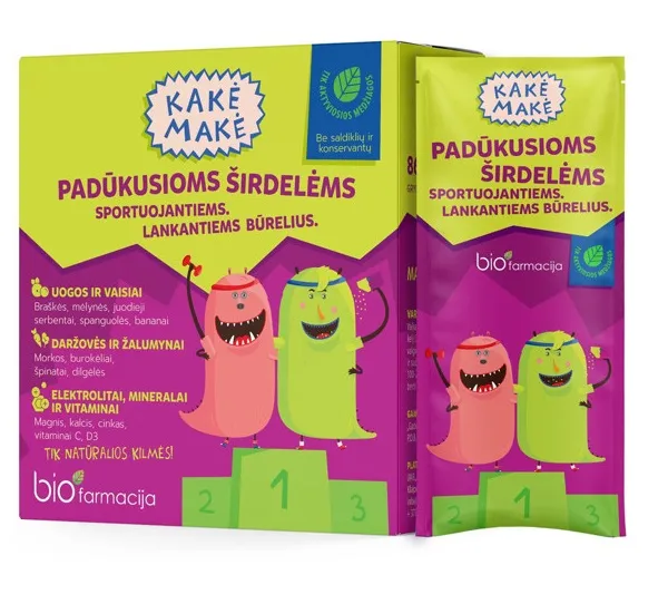 Maisto papildas KAKĖ MAKĖ Padūkusioms širdelėms paketėliai N28