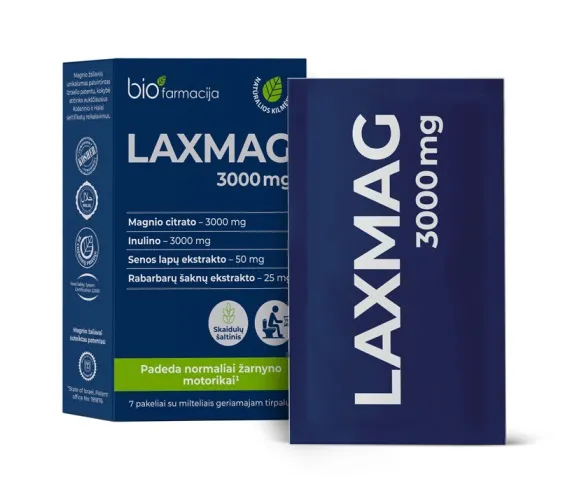 Maisto papildas LAXMAG 3000 mg N7 (milteliai)