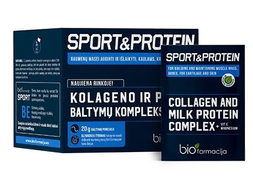 Maisto papildas SPORT&PROTEIN kolagenas, pieno baltymų kompleksas N28 (milteliai)