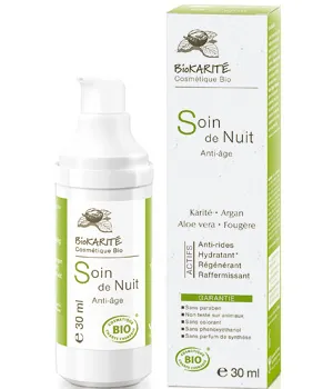 BIOKARITE naktinis veido kremas 30ml