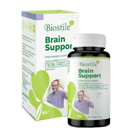Maisto papildas BIOSTILE Brain Support atminčiai N60