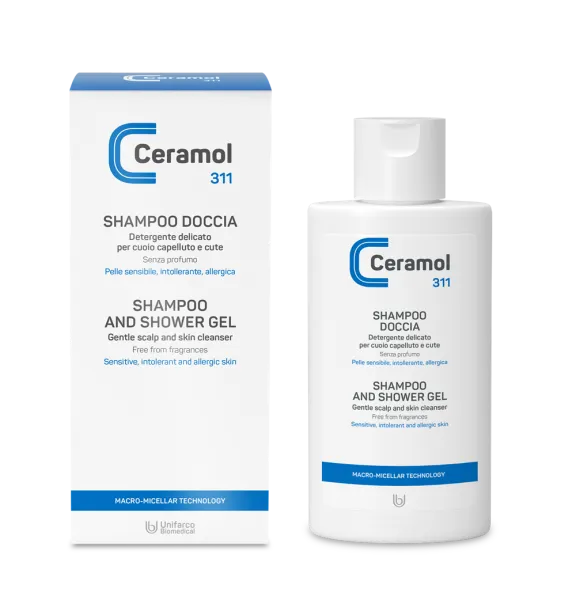 CERAMOL 311 plaukų ir kūno prausimosi gelis 200ml