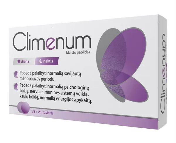 Maisto papildas CLIMENUM tabletės N28+N28