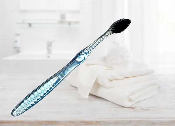 Dantų šepetėlis su ŠUNGITU (melsvas)