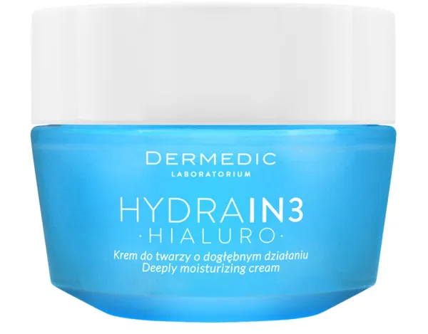 DERMEDIC Hydrain3 Hialuro giliai drėkinantis kremas SPF15 50ml