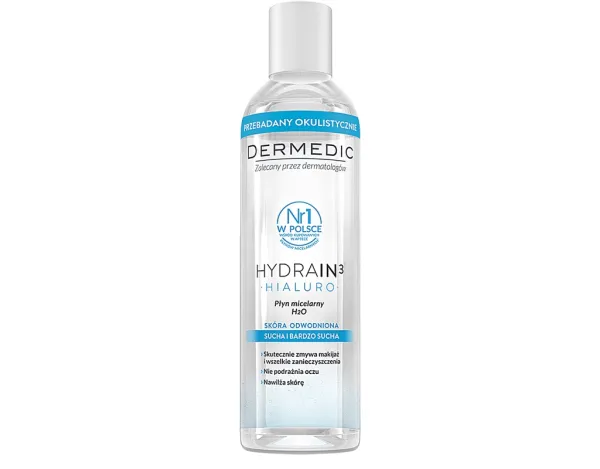 DERMEDIC Hydrain3 Hialuro valomasis micelinis vanduo H2O 200ml