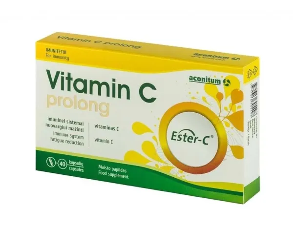 Maisto papildas ACONITUM VITAMIN C PROLONG N40