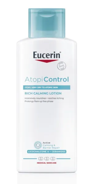 EUCERIN AtopiControl kūno losjonas atopinei odai 250ml