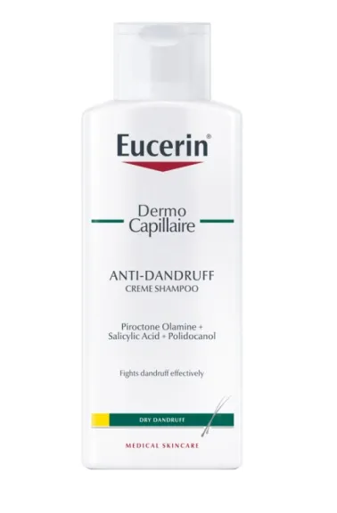 EUCERIN DermoCapillaire kreminis šampūnas nuo pleiskanų sausai galvos odai 250ml