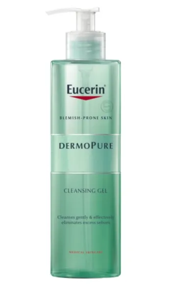 EUCERIN DermoPure prausimosi gelis į aknę linkusiai odai 400ml
