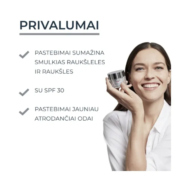 EUCERIN Hyaluron Filler dieninis kremas nuo raukšlių SPF30 50ml