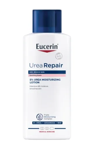EUCERIN UreaRepair Plus kvapnus kūno losjonas sausai odai su 5% šlapalo 250ml