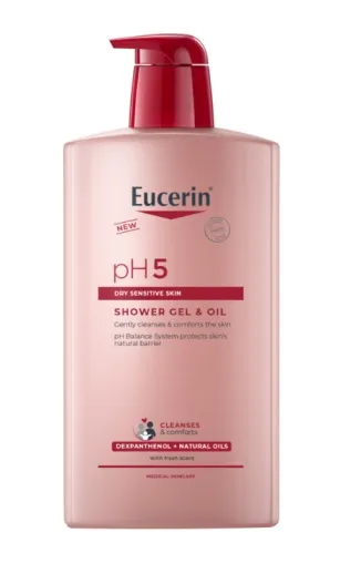 EUCERIN pH5 dušo gelis ir aliejus 1000ml