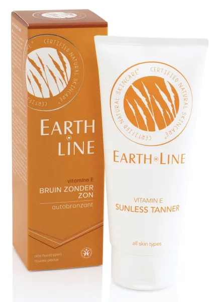 EARTH LINE Vitamin E Sunless Tanner savaiminio įdegio kremas 100ml