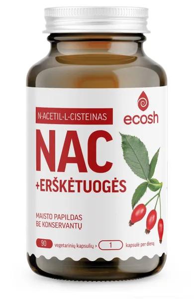 Maisto papildas ECOSH NAC su erškėtuogėmis N90