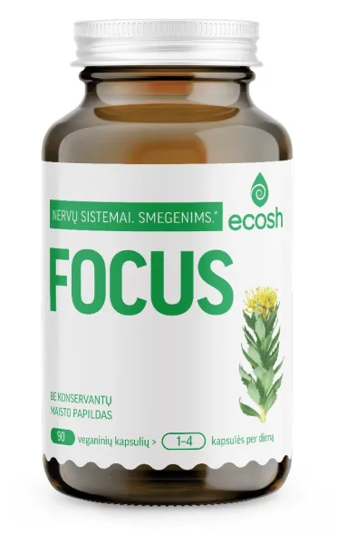 Maisto papildas ECOSH Focus kapsulės N90
