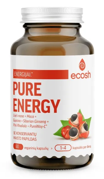 Maisto papildas ECOSH Pure Energy kapsulės N60