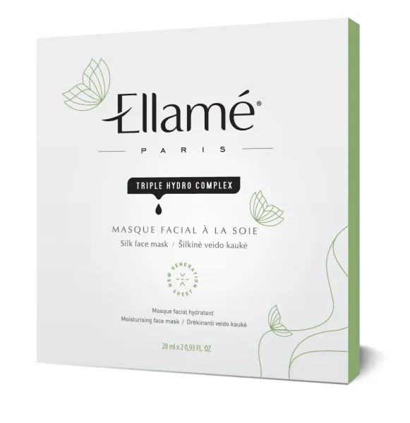 ELLAME intensyviai drėkinanti veido kaukė Ellame Triple Hydro Complex 2 vnt.