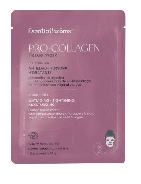 ESENTIAL'AROMS PRO-COLLAGEN stangrinanti veido kaukė 20g