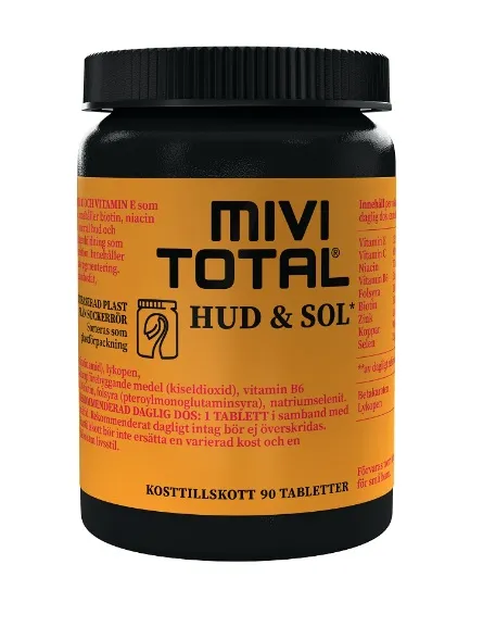 Maisto papildas MIVITOTAL Skin & Sun N90