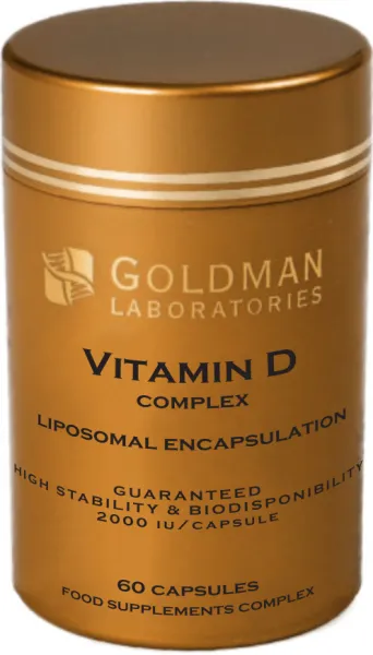 Maisto papildas GOLDMAN liposominis VITAMIN D COMPLEX N60