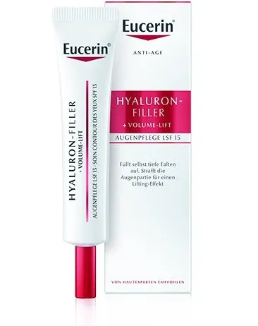 EUCERIN Hyaluron Filler + Volume - Lift paakių kremas 15ml
