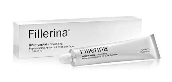 FILLERINA naktinis kremas su 6 hialurono rūgštimis ir peptidais 3 lygis 50ml