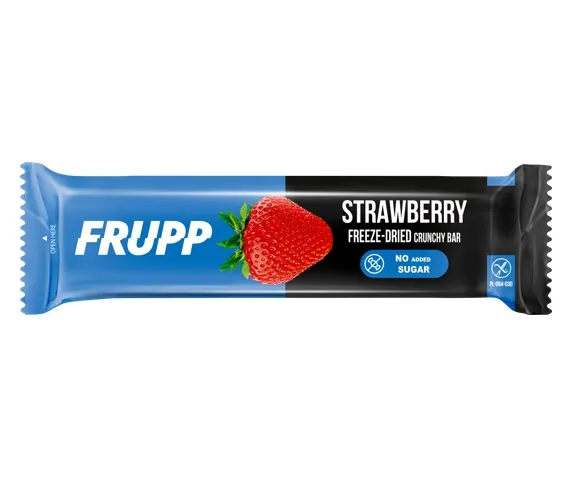 FRUPP liofilizuotų braškių batonėlis 10g