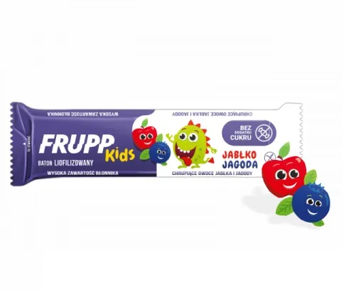 FRUPP liofilizuotų obuolių ir mėlynų batonėlis 9g