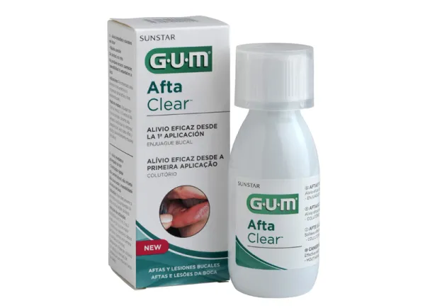 GUM AftaClear skaliklis burnos žaizdoms 120ml