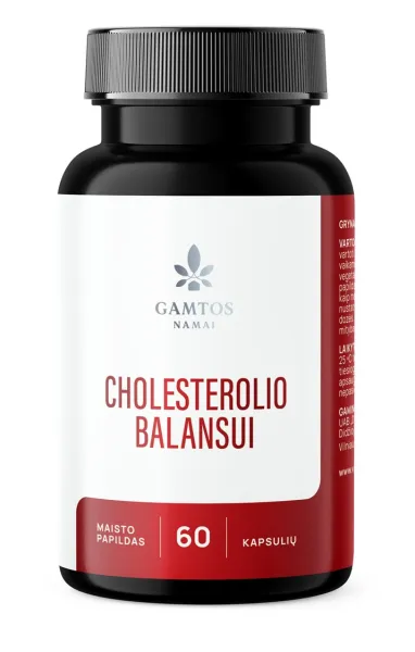 Maisto papildas GAMTOS NAMAI Cholesterolio balansui kapsulės N60