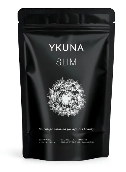 Maisto papildas YKUNA SLIM mangų ir ananasų skonio skaidulinis mišinys su saldikliu 225g