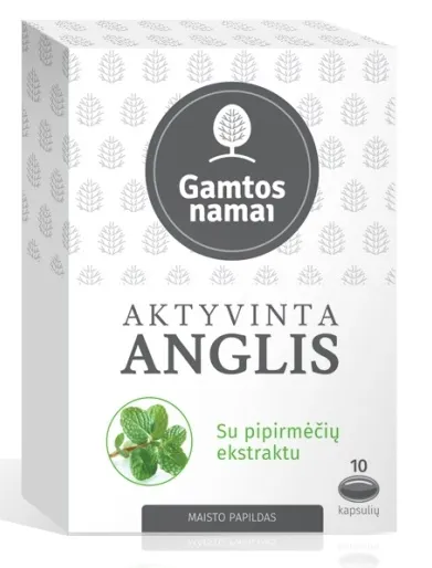 Maisto papildas GAMTOS NAMAI AKTYVINTA ANGLIS su pipirmėčių ekstr. N10