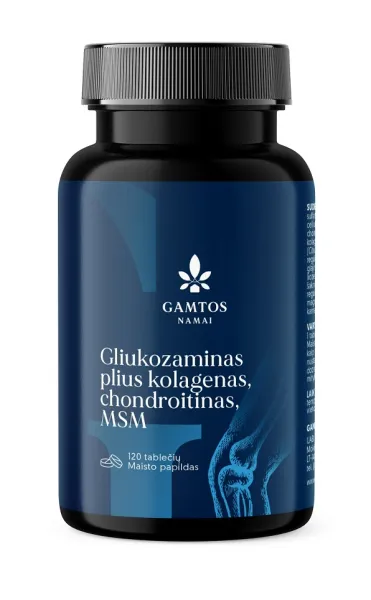 Maisto papildas sąnariams GAMTOS NAMAI GLIUKOZAMINAS PLIUS N120