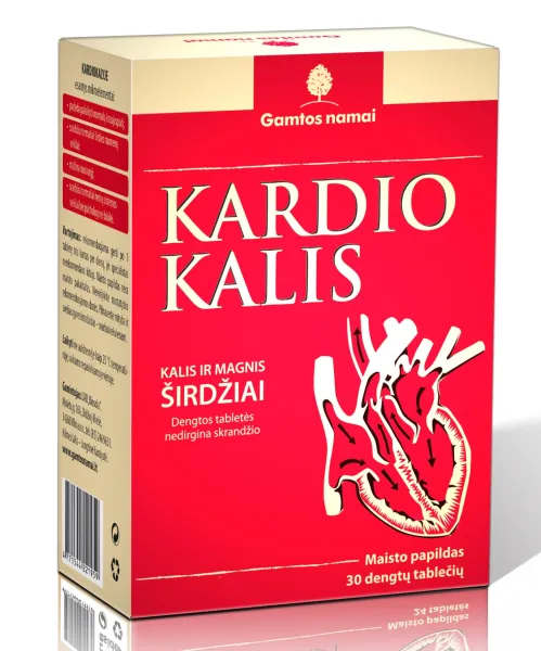 Maisto papildas GAMTOS NAMAI KARDIOKALIS (K+Mg) N120