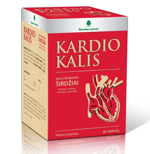 Maisto papildas GAMTOS NAMAI KARDIOKALIS (K+Mg) N60