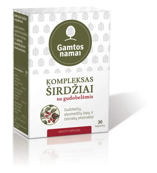 Maisto papildas GAMTOS NAMAI KOMPLEKSAS ŠIRDŽIAI su gudobele N30