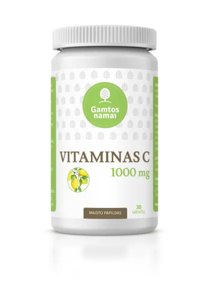 Maisto papildas GAMTOS NAMAI VITAMINAS C 1000mg N30