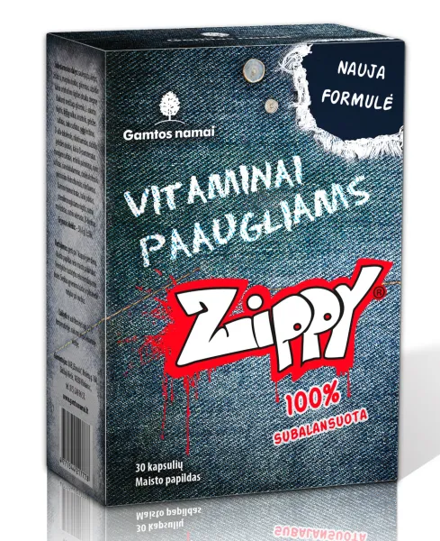 Maisto papildas GAMTOS NAMAI ZIPPY paaugliams N60