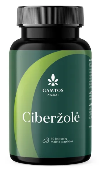 Maisto papildas GAMTOS NAMAI Ciberžolė kapsulės N60