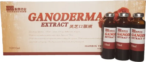 Maisto papildas GANODERMA Extract (Tikrinio blizgučio ekstraktas) 10x10ml