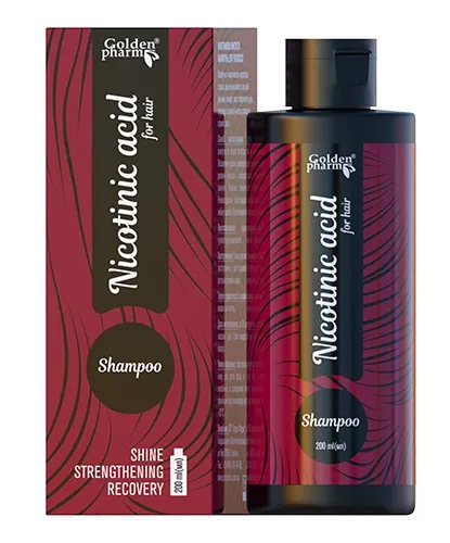 Nikotininė rūgštis šampūnas plaukams 200ml
