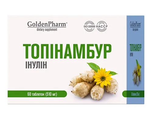 Maisto papildas Golden Pharm Topinambur tabletės N60