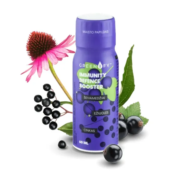 Maisto papildas GREENIFY Immunity defence booster imuninei sistemai 60ml N1