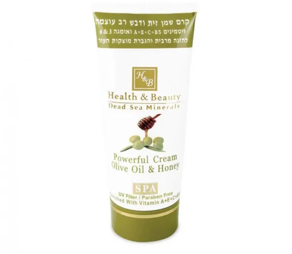 Efektyvus alyvuogių aliejaus ir medaus kremas H&B 180ml