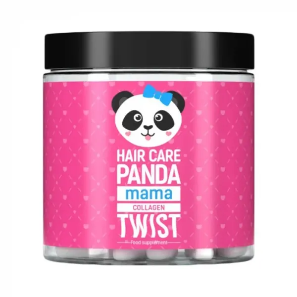 Maisto papildas plaukams HAIR CARE PANDA Collagen Twist MAMA N30