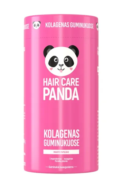 Maisto papildas HAIR CARE PANDA kolagenas guminukuose N60